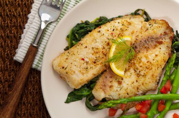 Corvina a la plancha